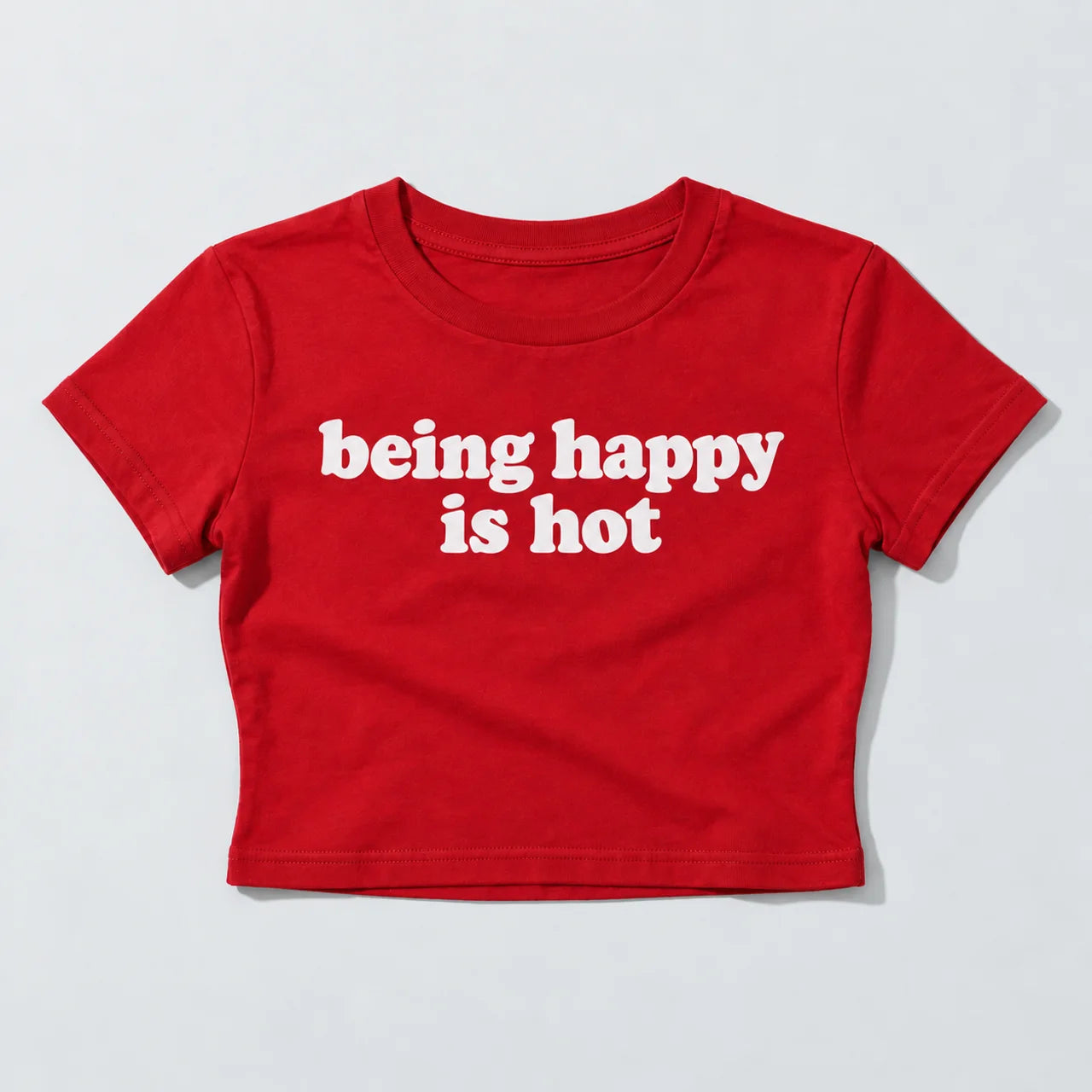Cherry Being Happy Is Hot Baby tee