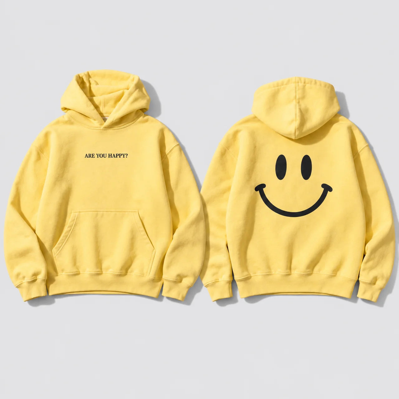 Butter yellow The Smiley Hoodie Hoodie